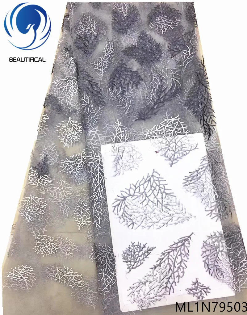 

Beautifical wholesale tulle lace fabric french net lace fabric cheap african lace fabric high quality 5yards/lot arrival ML1N795