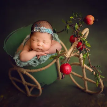 

High Quality Newborn Photography Bike Baby Shower Gift Handmade Photo Props