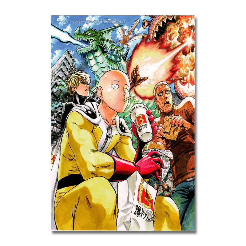 One Punch Man Anime Huge Poster 13x20" 20x30" 24x36" Art Silk Print #3 