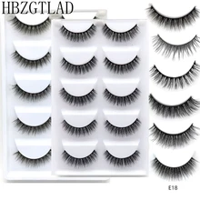 5 пар 3D норковые накладные ресницы Супер натуральные длинные перекрещивающиеся поддельные ресницы Очаровательные ручной работы ресницы макияж инструменты для наращивания