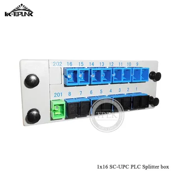 

5pcs CATV FTTH 1*16 SC-UPC PLC splitter Cassette box 1*16 splitter Fiber Optical Cassette Box PLC Splitter Card Module Insert