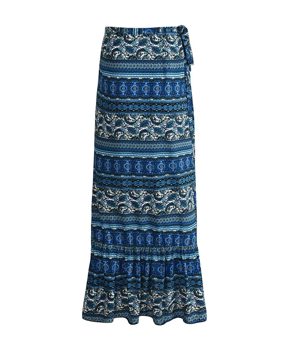 2019 Новое пляжное платье в стиле бохо с принтом, регулируемая юбка с разрезом
