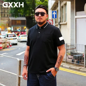 

spring and summer tide brand large size men's T-shirt loose casual fashion short-sleeved shirt Size XXL-5XL 6XL 7XL