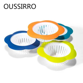 

2020 Rushed Drainer Ralo Banheiro Flower Shaped Tpr Drain Filter Hair Catcher Stopper Trapper Hole For Bathroom Kitchen Toliet
