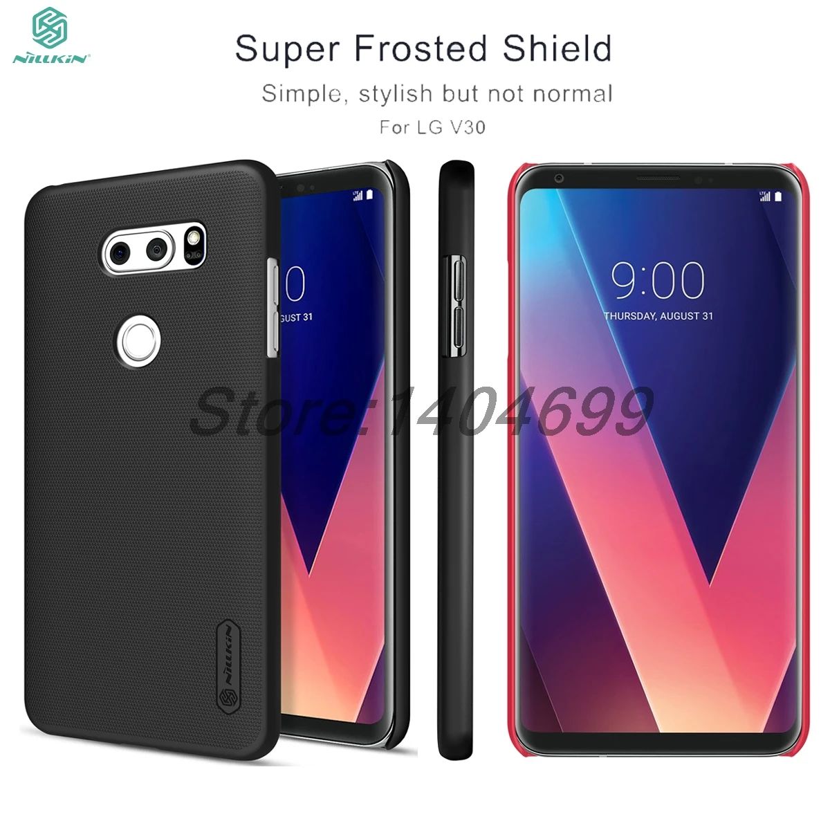 

sFor LG V30 Case Nillkin Frosted Shield Hard Armor PC Back Cover Matte Case For LG V30