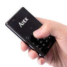 Aiek М4 Dual sim cad ожидания ультратонкий питьевой дополнительной кредитной карты мобильного телефона сотовый телефон P318