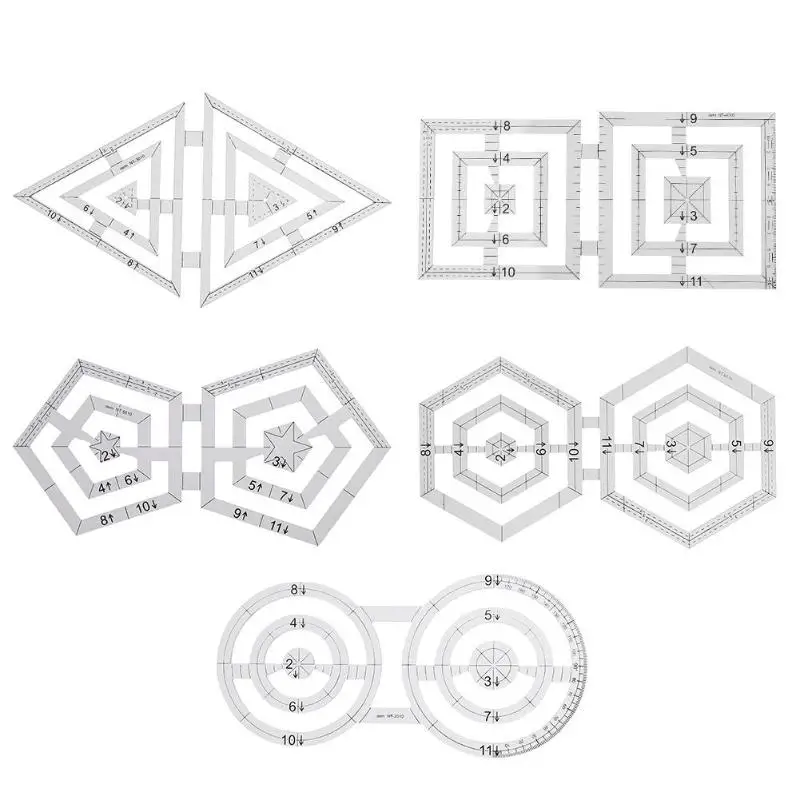 Ручной работы одеяло шаблоны акриловая Лоскутная линейка DIY одеяло er инструмент для рисования