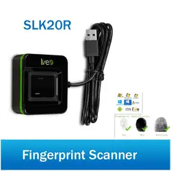 Устройство дактилоскопического опознания ZK LIVE20R отпечатков пальцев поддержка в Win10 программного обеспечения Специальная скидка сканер