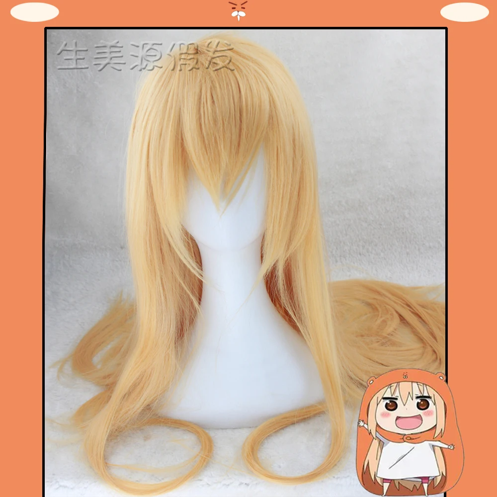 

Himouto ! Umaru-chan Wig Doma Umaru UMR 100cm Long Straight Cosplay Hair Bangs Adult Halloween Role Play