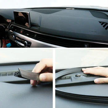 

Car Soundproof Rubber Seal Dashboard Sealing Strip Styling Sticker For peugeot 308 kia sorento rav4 hyundai ix25 mitsubishi asx
