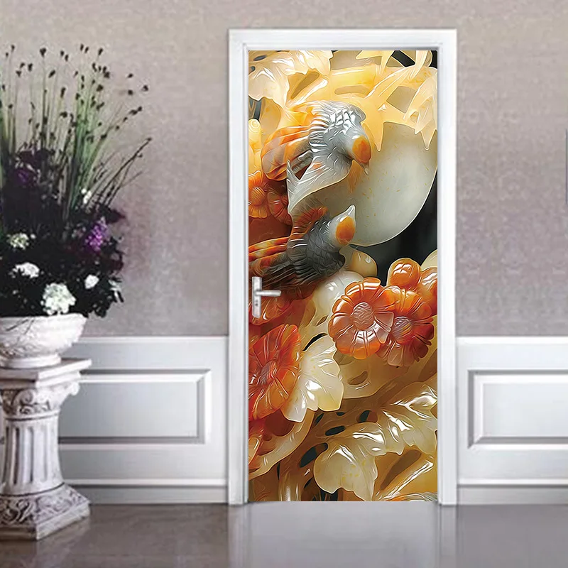 Nm17 الصينية اليشم نحت نمط الحديثة الإبداعية الباب ملصقات غرفة المعيشة غرفة نوم مدخل زينة الجدار ملصق 2 قطعة/المجموعة Nm17 الصينية اليشم نحت نمط الحديثة الإبداعية الباب ملصقات غرفة المعيشة غرفة نوم مدخل زينة الجدار ملصق 2 قطعة/المجموعة