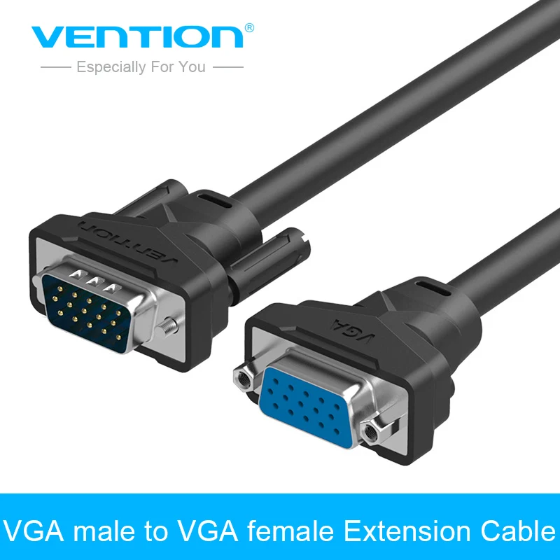 Vention VGA Extender Cable 1m 1.5m 2m 3m High Quality Male to Female