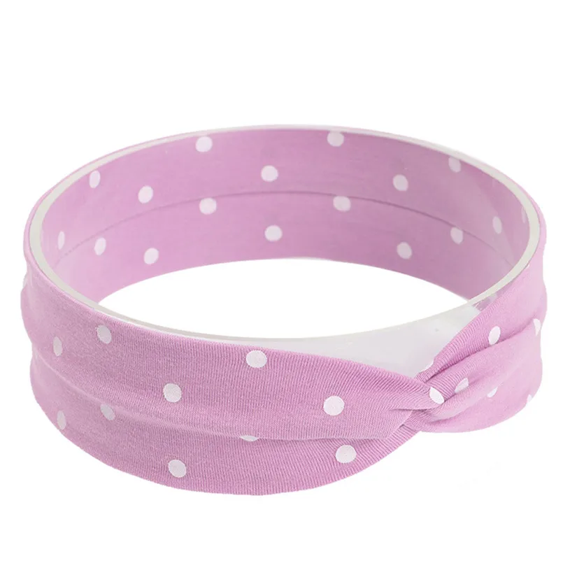 Baby Kids Headband Cute Baby Toddler Infant Headband Dot Printing Stretch Hairband Bebe Headdress tiara infantil #35S25 (14)