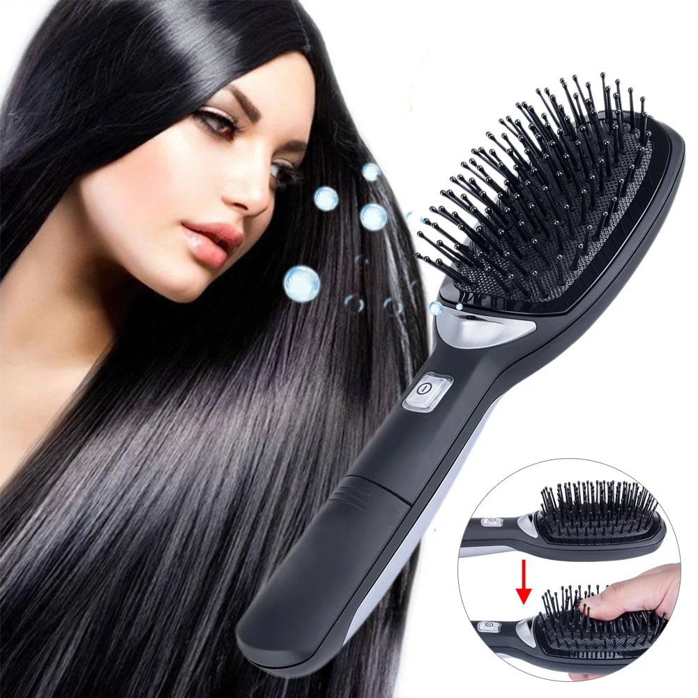

Anti-Static comb Dry Wet Negative Ions Comb Portable Detachable Electric Scalp Massage Comb #28