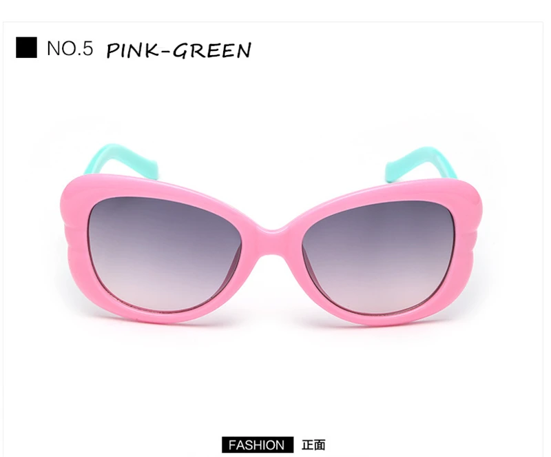 WtgwtQ 2018 New Children Sunglasses Kids Designer Cute Shades For Girls Boys Goggle Baby Glasses Oculos Infantil Sun glasses 19