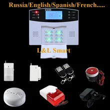 Беспроводной ЖК GSM SMS Главная Безопасность Охранная Дом Пожарной Сигнализации Автоматического Дозвона