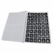 300 шт. Аэрограф Временные татуировки рисунок Стикеры шаблон, пистолет Флэш временную татуировку шаблон чернила татуировки