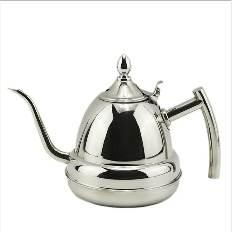 1Л чайник для чая, кофе, капельный чайник, высокое качество, чайник с мелким горлышком, горячая вода для бариста, электромагнитная печь