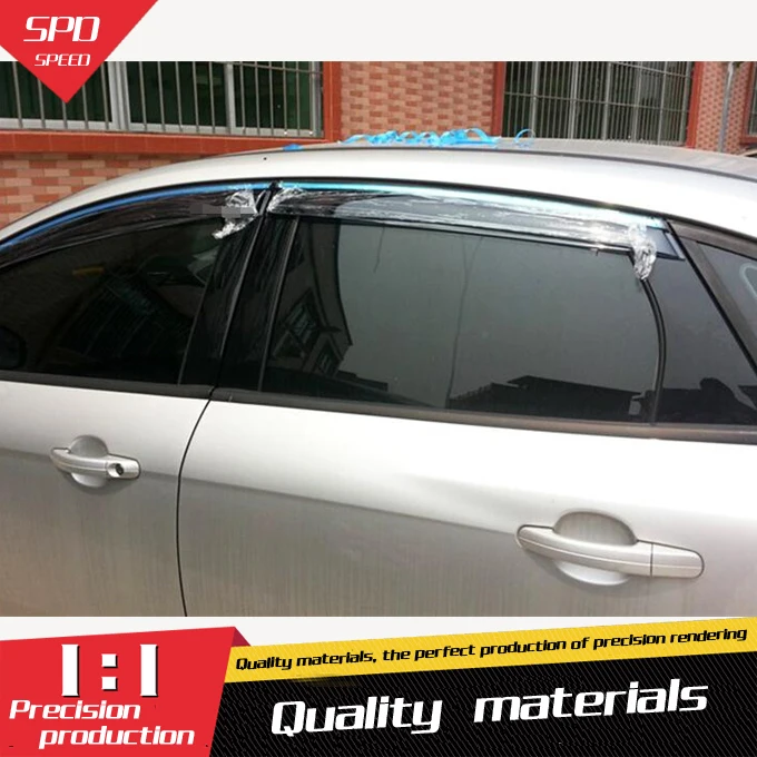 

For FORD Focus Plastic Window Visor Vent Shades Sun Rain Deflector Guard For FORD Focus Auto Accessories 4PCS/SET 202-2015