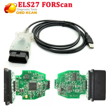 

ELS27 FORScan Scanner OBD2 Code Reader For F0-rd for Maz-da for Lincoln for Mercury Green PCB Better Than ELM327 with free ship