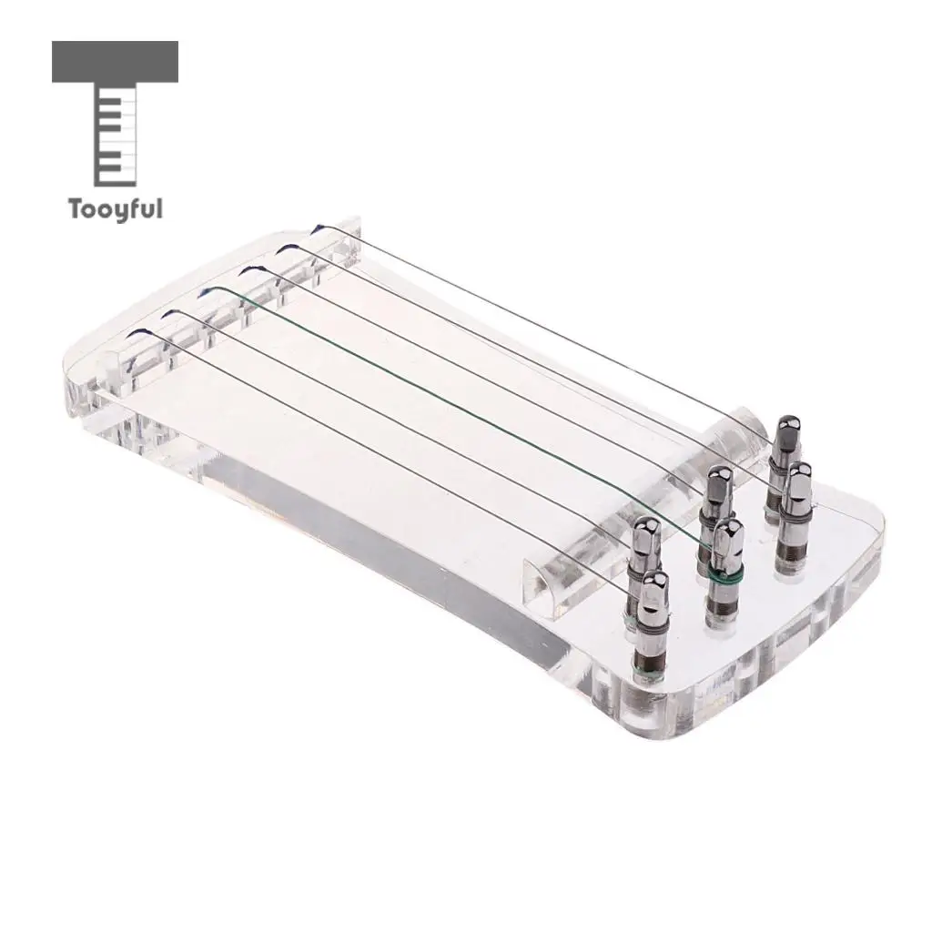 Tooyful 6 Strings Crystal Transparent Finger Hand Trainer for Guzheng Chinese Zither