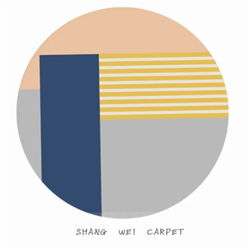 Скандинавские ковры геометрической формы для гостиной, спальни, кабинета, прикроватный ковер, круглый декор, витрина, коврики с 3D принтом, домашний Коврик для йоги