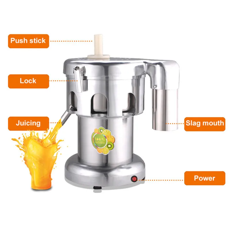 Commercial fruit juice cold press juicing machine stainless steel automatic pulp ejection juicer dross juice segregated machine 5