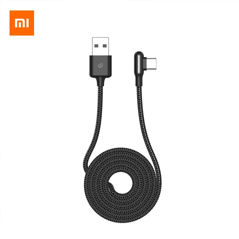 

New Xiaomi Youpin WSKEN Type-C Elbow Data Line Charging Transmission Two-in-one Nylon Weave Portable Smart Home 0.4M 1.2M 2M