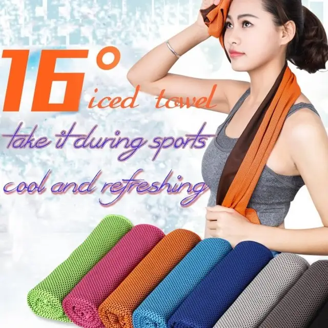 Buy HOT! Towel Fitness Dry Cooling Sports Towel For