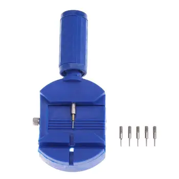 

Adjustable Metal Watch Band Strap Bracelet Link Pins Adjuster Remover Tool Repair Tools with 5pcs Pins