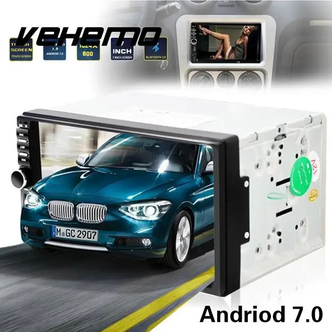 

Vehemo Rearview Monitor FM Car MP5 MP5 Player Android 7.0 1+16G Smart Stereo GPS Multi-Function