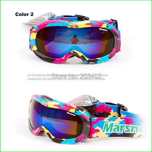 FG50 детская одежда с двумя лыжные очки с линзами Анти-туман профессиональный детский лыжный очки для От 4 до 12 лет в возрасте детей