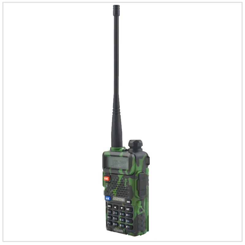 Камуфляж baofeng Радио двухполосная UV-5R рация двойной дисплей 136-174/400-520 МГц двухстороннее радио с бесплатным наушником BF-UV5R