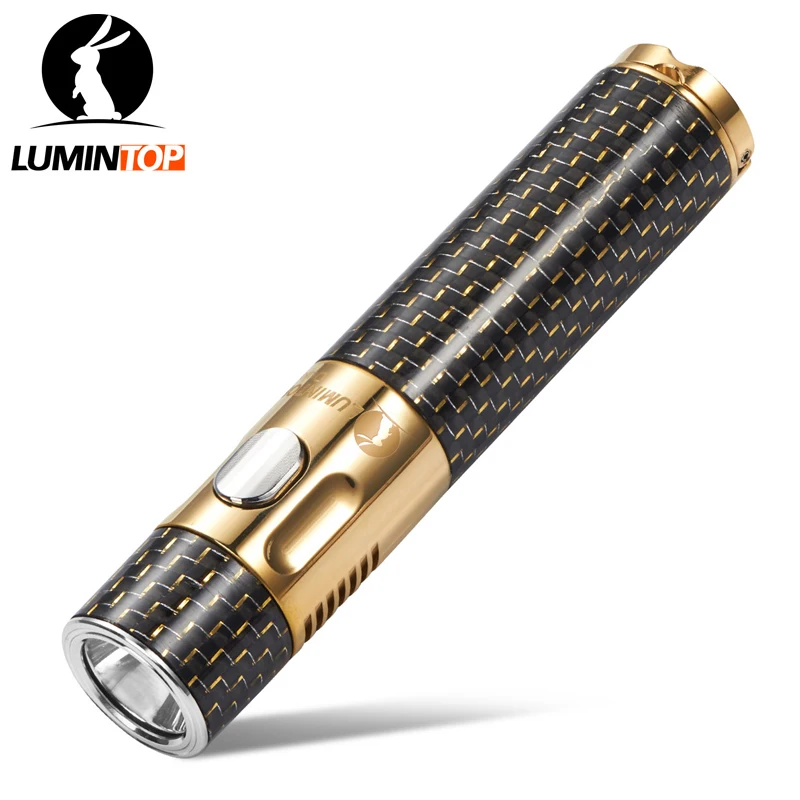 LUMINTOP EDC Flashlight Duke With Tritium Tube AA Battery Type Brass