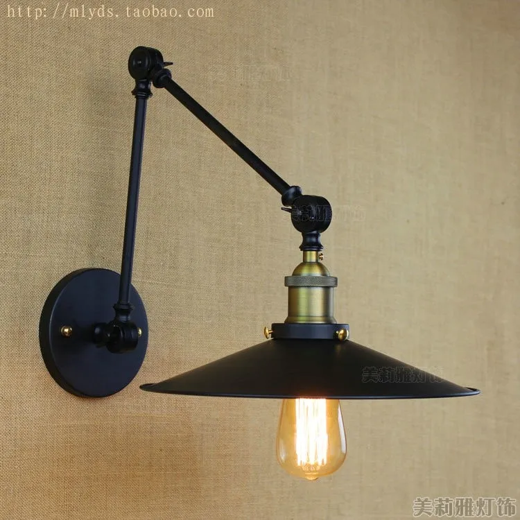 Retro Swing Long Arm Vintage Wall Lamp Lights Fixtures For Home Loft Style Industrial Edison Wall Sconce LED Stair Light Lampe Retro Swing Long Arm Vintage Wall Lamp Lights Fixtures For Home Loft Style Industrial Edison Wall Sconce LED Stair Light Lampe