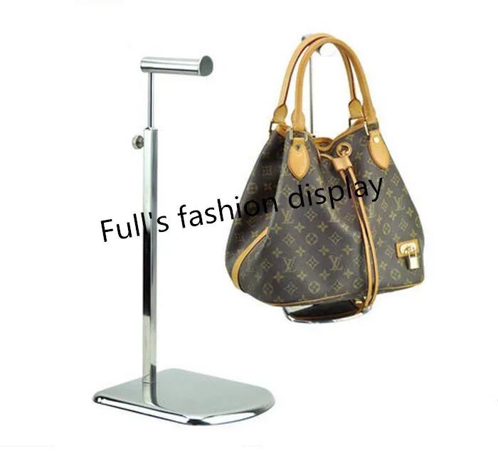 Free shipping adjustable Metal Handbag Display Stand Stainless Steel
