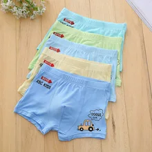 Новинка,, хлопковые трусы-боксеры высокого качества для мальчиков, трусики детское нижнее белье с изображением машины для детей от 2 до 13 лет, 5 шт./партия