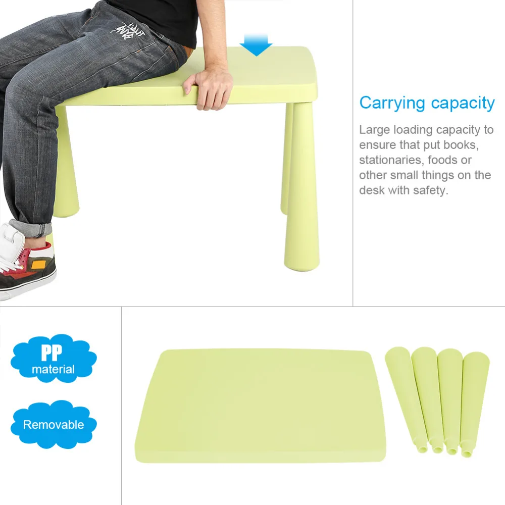 Kids Children Portable Plastic Table Learn Play Activity School Home Furniture multifunction chairs for children