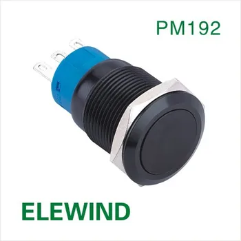 

ELEWIND 19mm black aluminum push button switch(PM192F-11/A)
