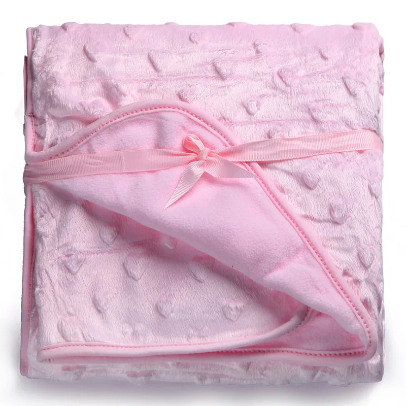 Super Soft Baby Blanket 100*75cm Newborn Animal Velvet High Quality Roupa de bebe Boy Girl Coral Fleece Dot Floral Star Heart