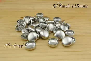 

50 sets of cover buttons 5/8 inch (15mm) Size 24 Self cover buttons Wire back