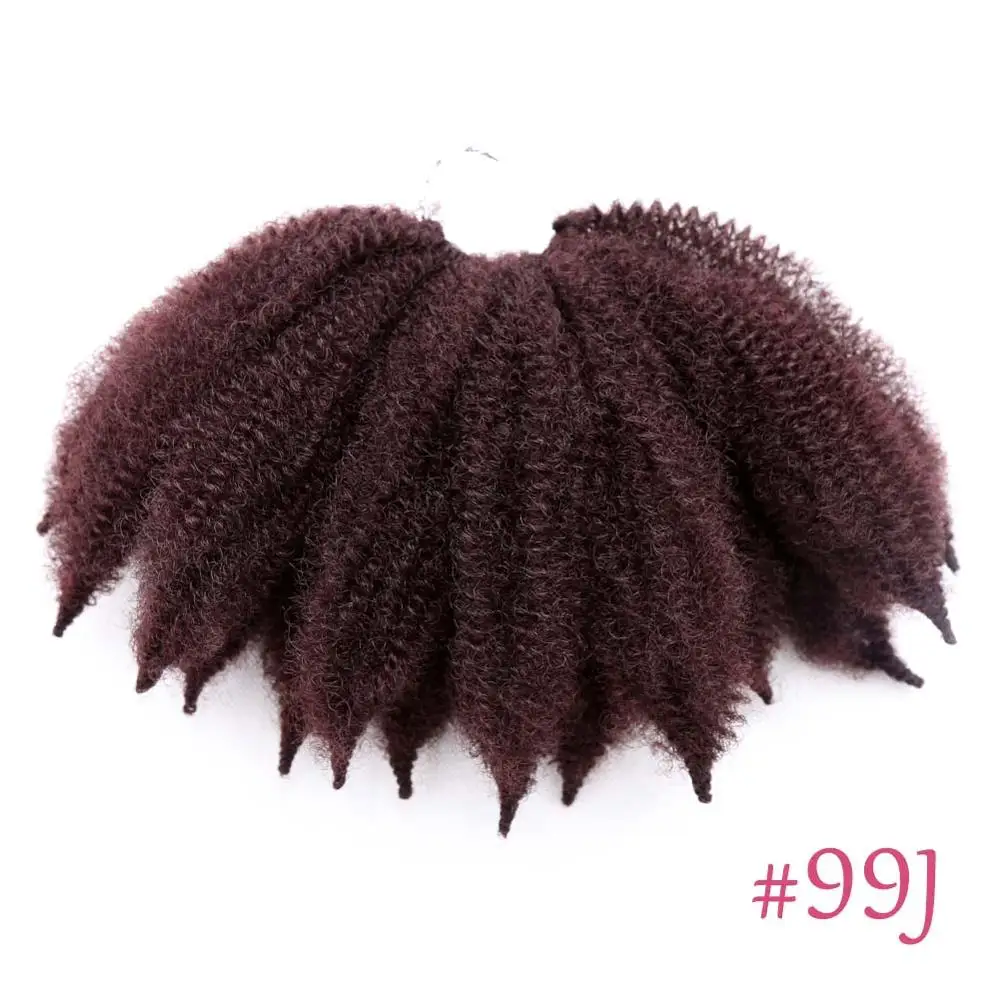 Amir Soft Afro kinky Curly Twist Braids Crochet Hair Synthetic Braiding Hair Extension For Black/ White Women 2