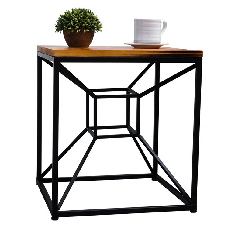 Customized Square Metal Tea Table Unique Creative Side Table Coffee Table