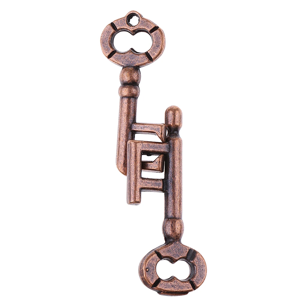 Zinc Alloy Classic Brain Teaser Keys Lock & Plane Puzzle Toy for Kids Adults