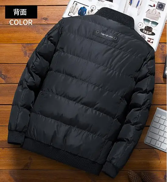 Winter 2019 new men's jacket Slim trend handsome cotton clothes V39 Winter 2019 new men's jacket Slim trend handsome cotton clothes V39