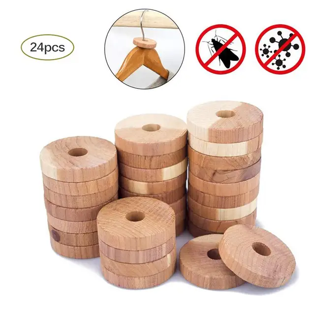 40PCS Camphor Wood Wardrobe Mothproof Mildew Deodorant Insect Resistant