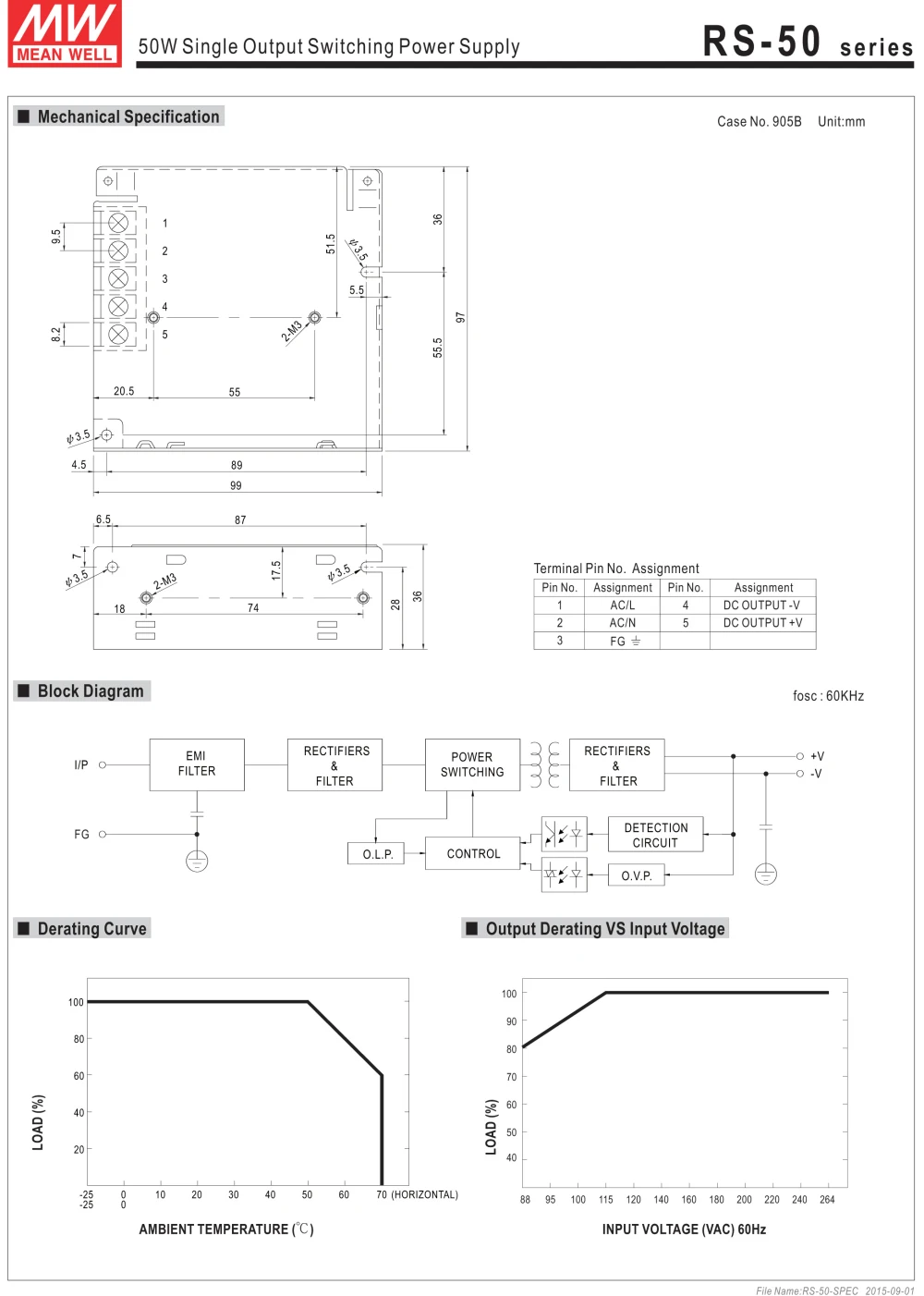 1 шт. в упаковке) Meanwell 50 Вт Питание RS-50-5V/3,3/12/15/24/48 наблюдение езопасности промышленный трансформатор постоянного тока 10A NES-50 APV-35