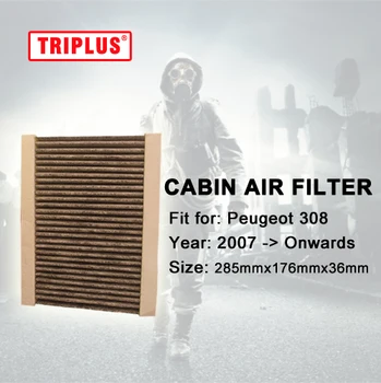

Cabin Air Filter for Peugeot 308 / 308 SW (2007-Onwards) 1pc,Activated High Carbon Pollen Air Filters, Better than OE filters