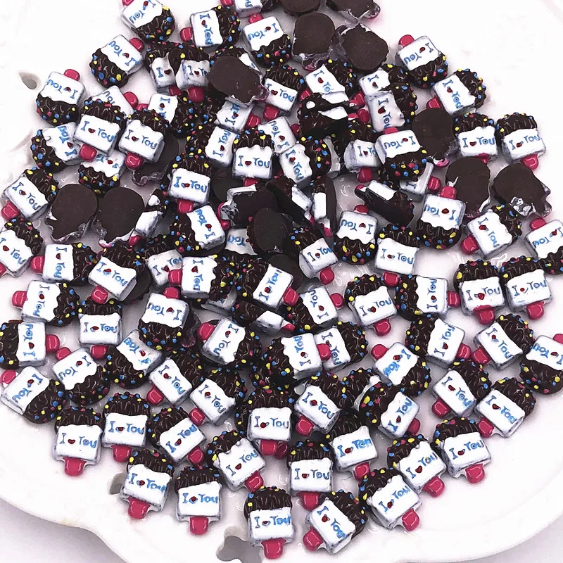 

30Pcs/lot Cute Ice Cream Candy Food Resin Flat Back Cabochons Decor Scrapbooking Craft Charms Pendants Jewelry Making