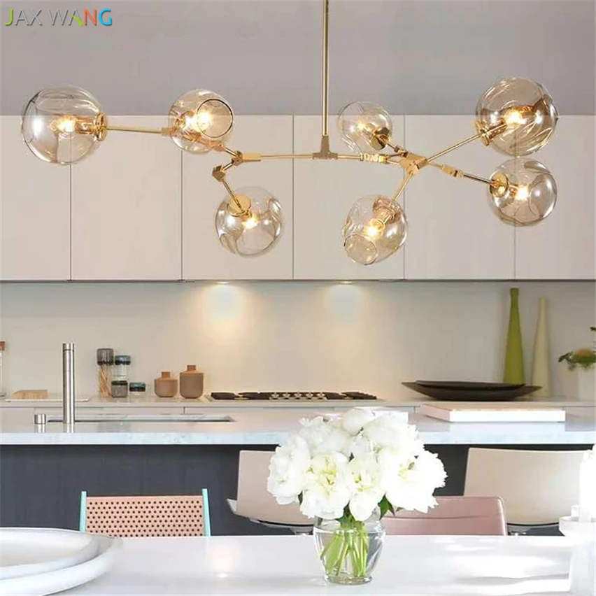 

Modern Glass Pendant Light Nordic Pendant Lamps Dining Room Kitchen Light Designer Hanging Lamps Avize Lustre Lighting Luminaire